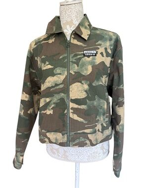 Adidas cropped camo jacket